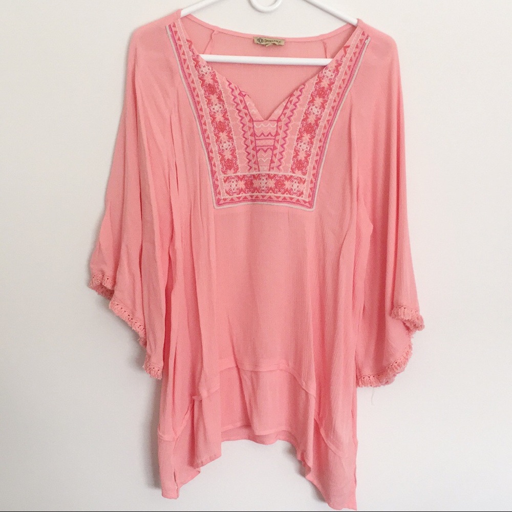 Democracy Peasant Embroidered Tunic